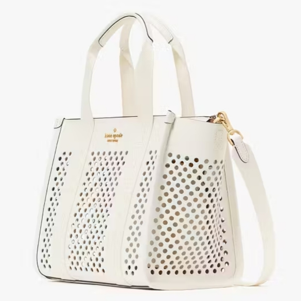 Kate Spade Leather Perforated Tote - Picture 2 of 8